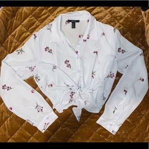 Forever21 tie front top